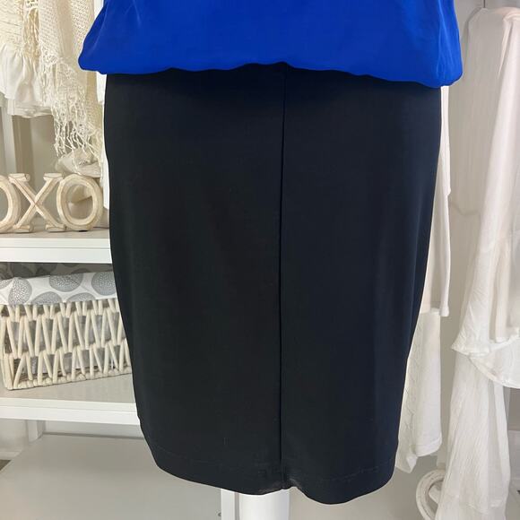 Bisou Bisou women's size 2 Electric blue Halter Dress high neck. fun unique 1124 - Picture 11 of 14